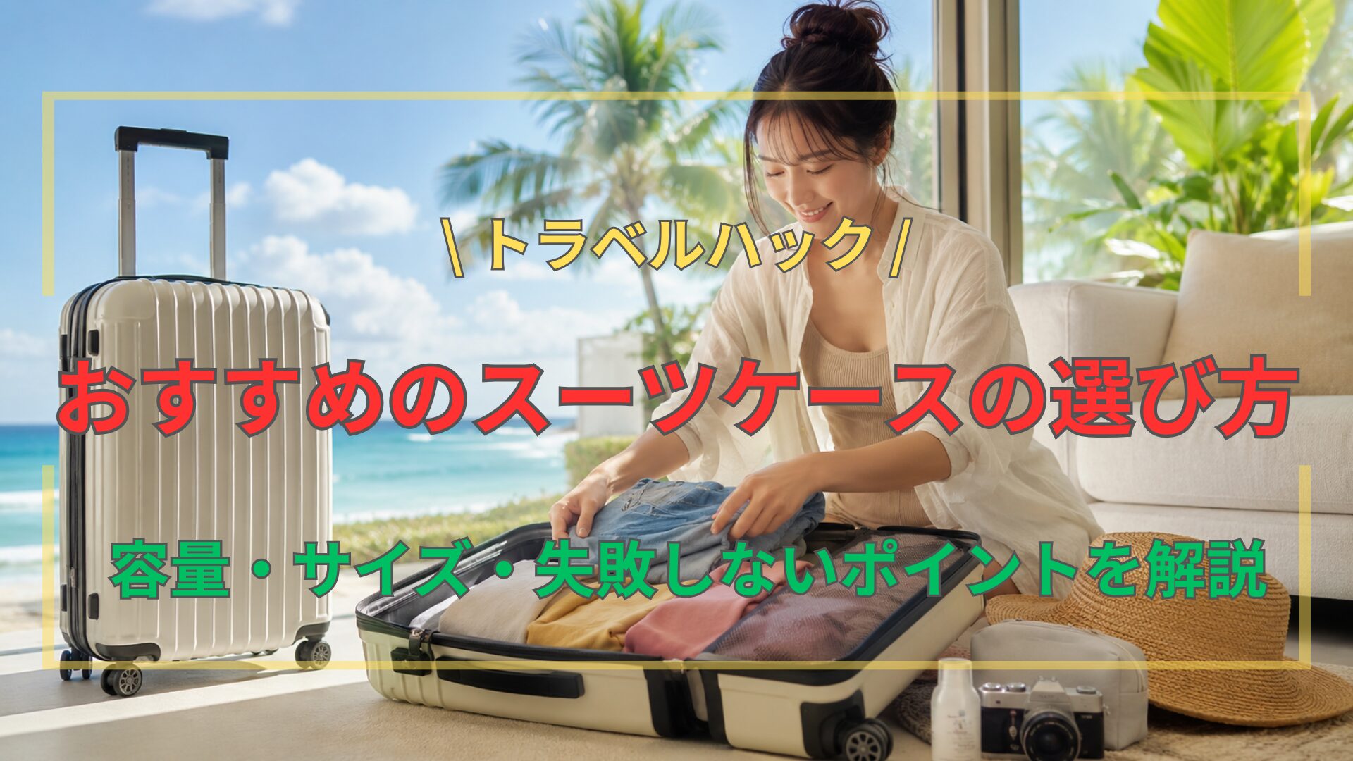 トラベルハック！スーツケースの選び方
