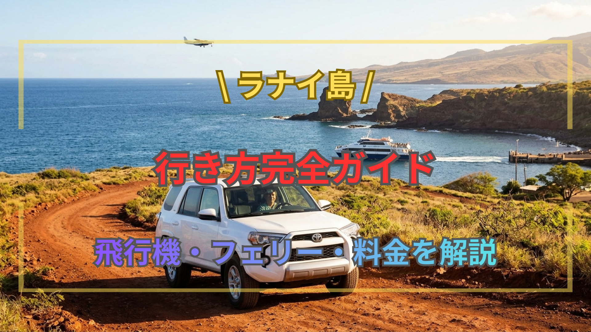 飛行機・フェリー・料金を解説